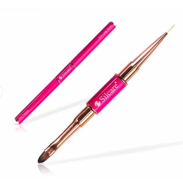 Rózsaszín akrygéles ecset 7-es - lapos/ dekoratív 7mm