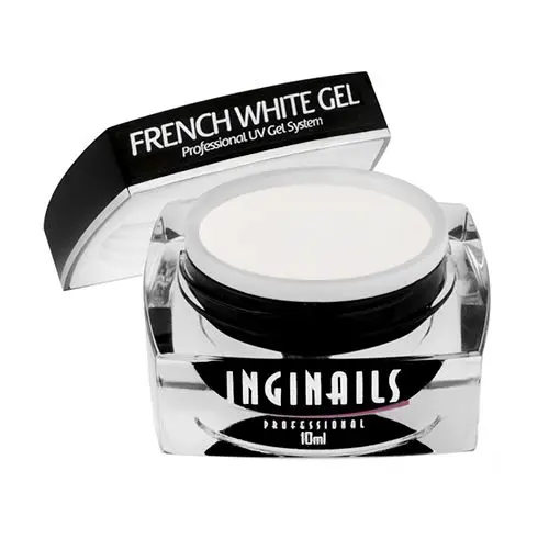 UV zselé Inginails Professional - French White Gel 10ml /építő zselék