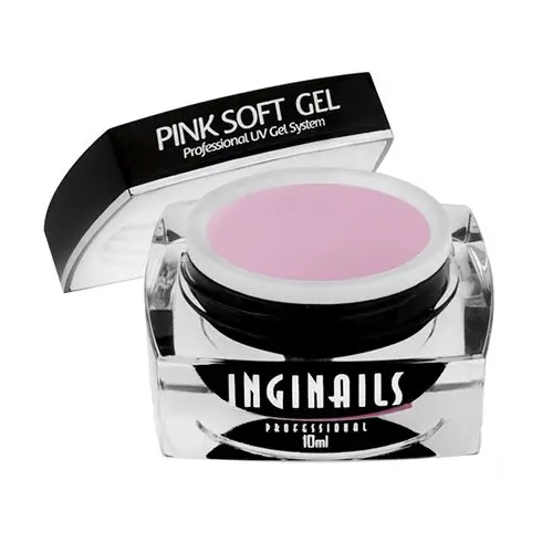 UV zselé Inginails Professional - Pink Soft Gel 10ml/építő zselék