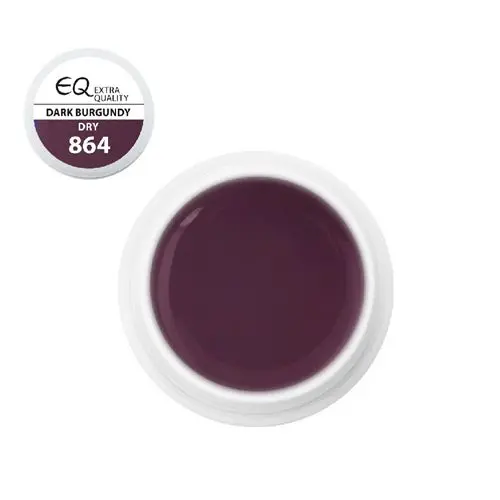 Extra Quality UV zselé - 864 Dry – Dark Burgundy 5g