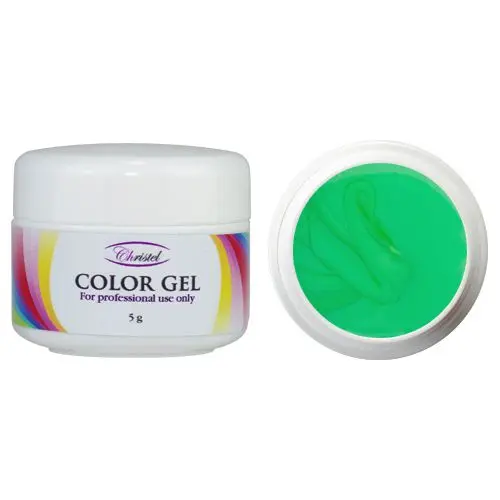 Színes UV zselé - Neon Pearl Green, 5g