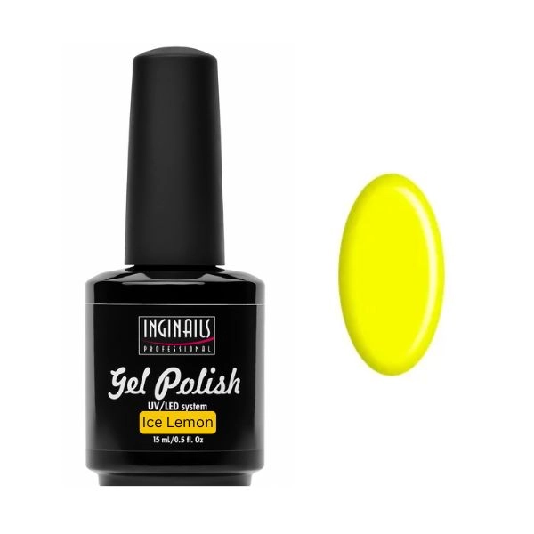 Zselés lakk körmökre, 2v1 - Ice Lemon 15ml/gél lakk készítés