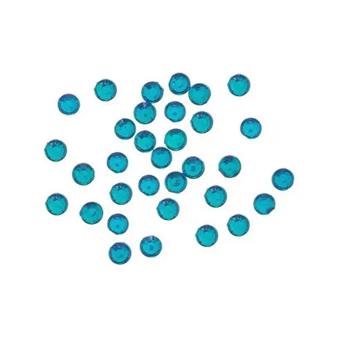 Gömbölyű kövecskék 2mm - turquoise, 50db