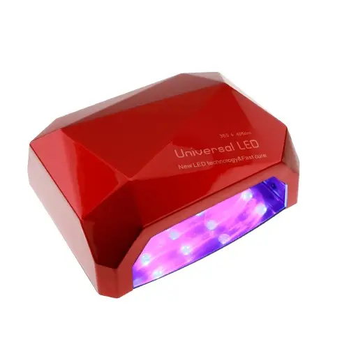 Piros LED lámpa - 66W/műkörmös lámpa