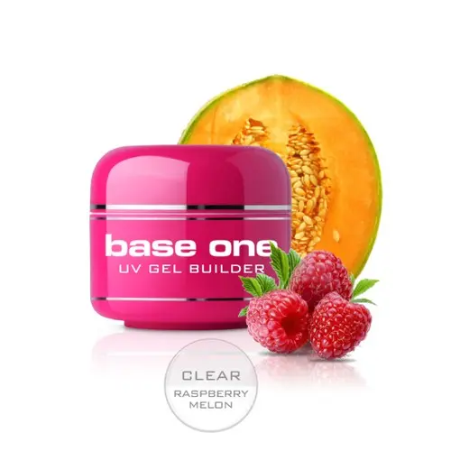 Base One Gel – Clear Raspberry Melon, 15g/műköröm építő zselé