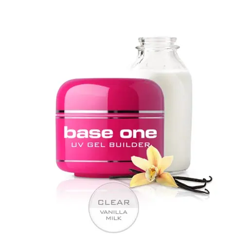 Base One Gel – Clear Vanilla Milk, 15g/műköröm építő zselé