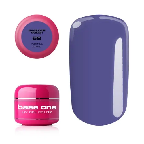 Gel Silcare Base One Color - Purple Love 58, 5g