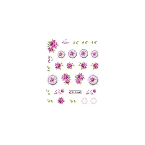 Vizes matrica virágmintákkal – 1998