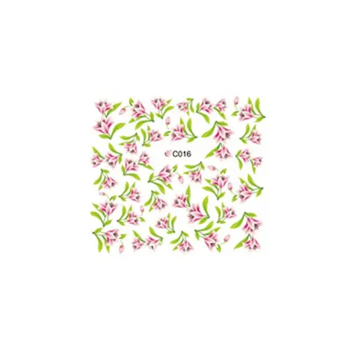 Vizes matrica virágokkal – C016