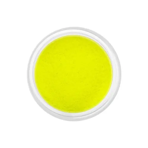 Glitteres díszítőpor - neon sárga, 5g