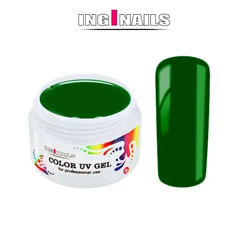 Színes UV zselé Inginails 5g - Sheer Green