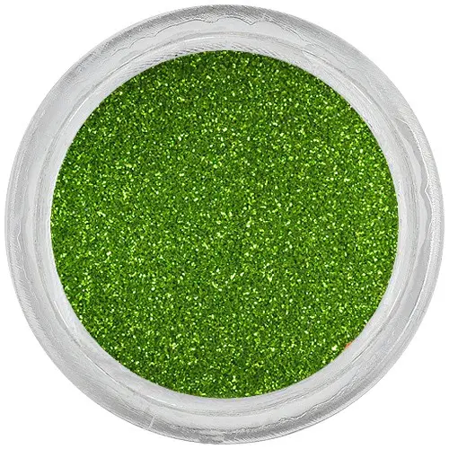 Körömdíszítő csillámpor – zöld
