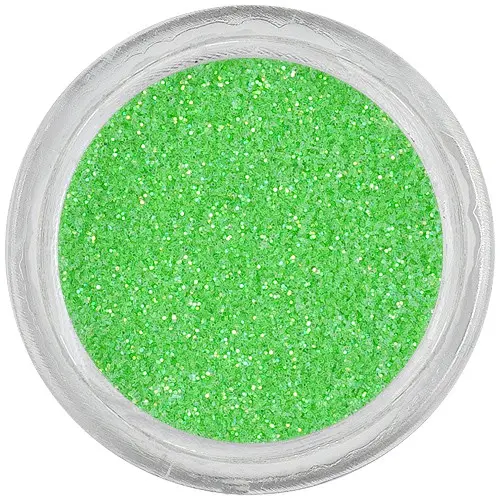Körömdíszítő csillámpor – neon zöld