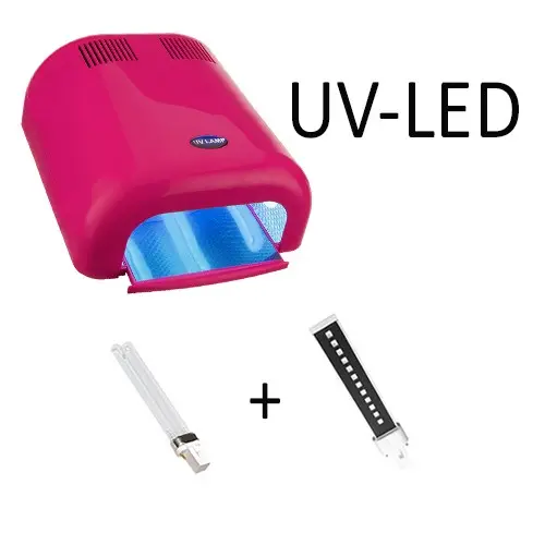 Kombinált LED UV lámpa, rózsaszín– 36W