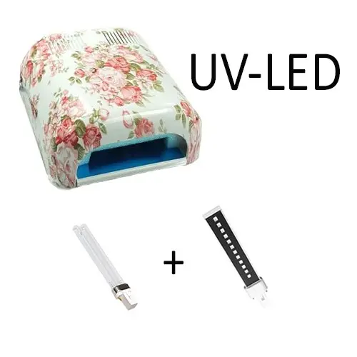 Kombinált LED UV lámpa, virágmintás– 36W