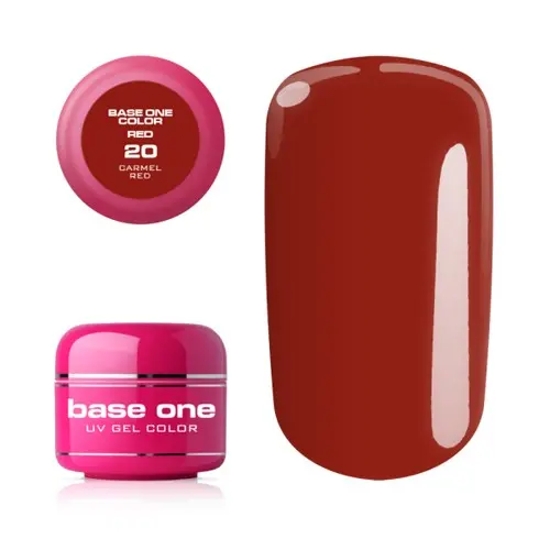 Gel Silcare Base One Color RED - Carmel Red 20, 5g