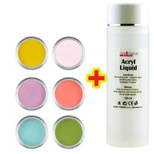 Base Color készlet Inginails 6db + Acryl Liquid 100ml INGYEN