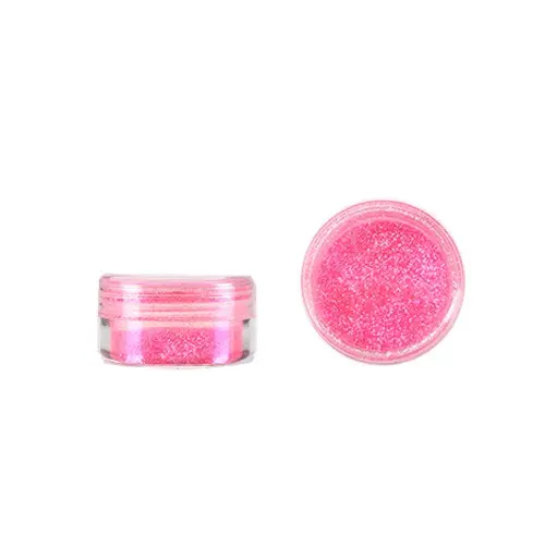 Glitteres díszítőpor - nagy,rózsaszín