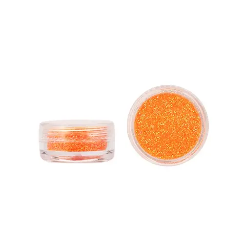 Glitteres díszítőpor - narancssárga