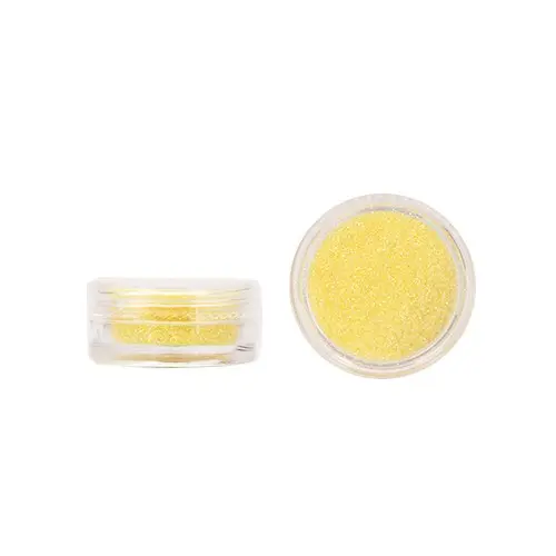 Glitteres díszítőpor - világos sárga