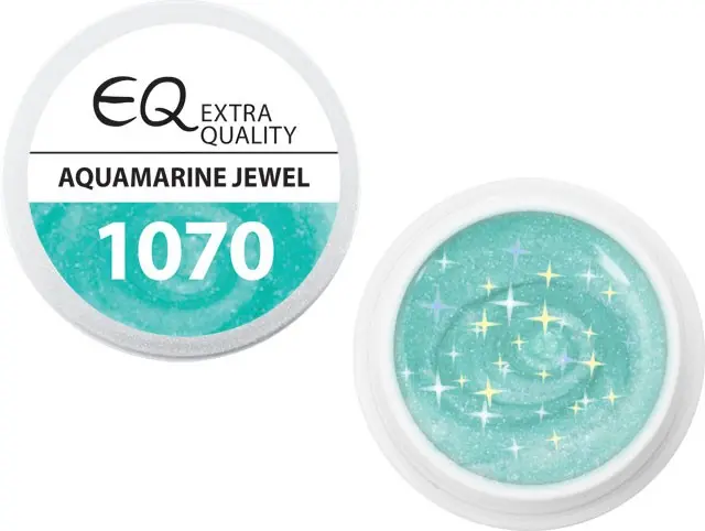 Extra Quality UV zselé - 1070 Aquamarine Jewel