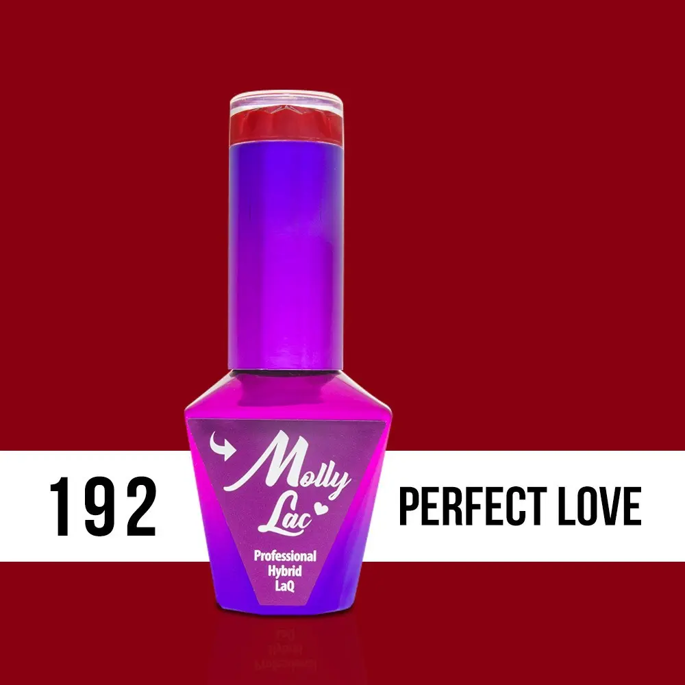 MOLLY LAC gél lakk Hearts and Kisses - Perfect Love 192, 10ml/gél lakk készítés