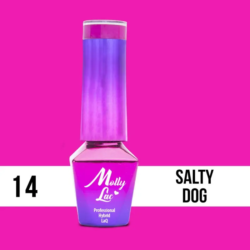 MOLLY LAC gél lakk Cocktails and Drinks - Salty Dog  14, 5ml/gél lakk készítés