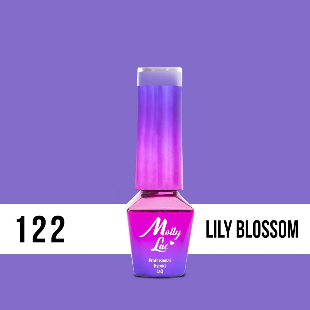 MOLLY LAC gél lakk Yoghurt - Lily Blossom 122, 5ml/gél lakk készítés