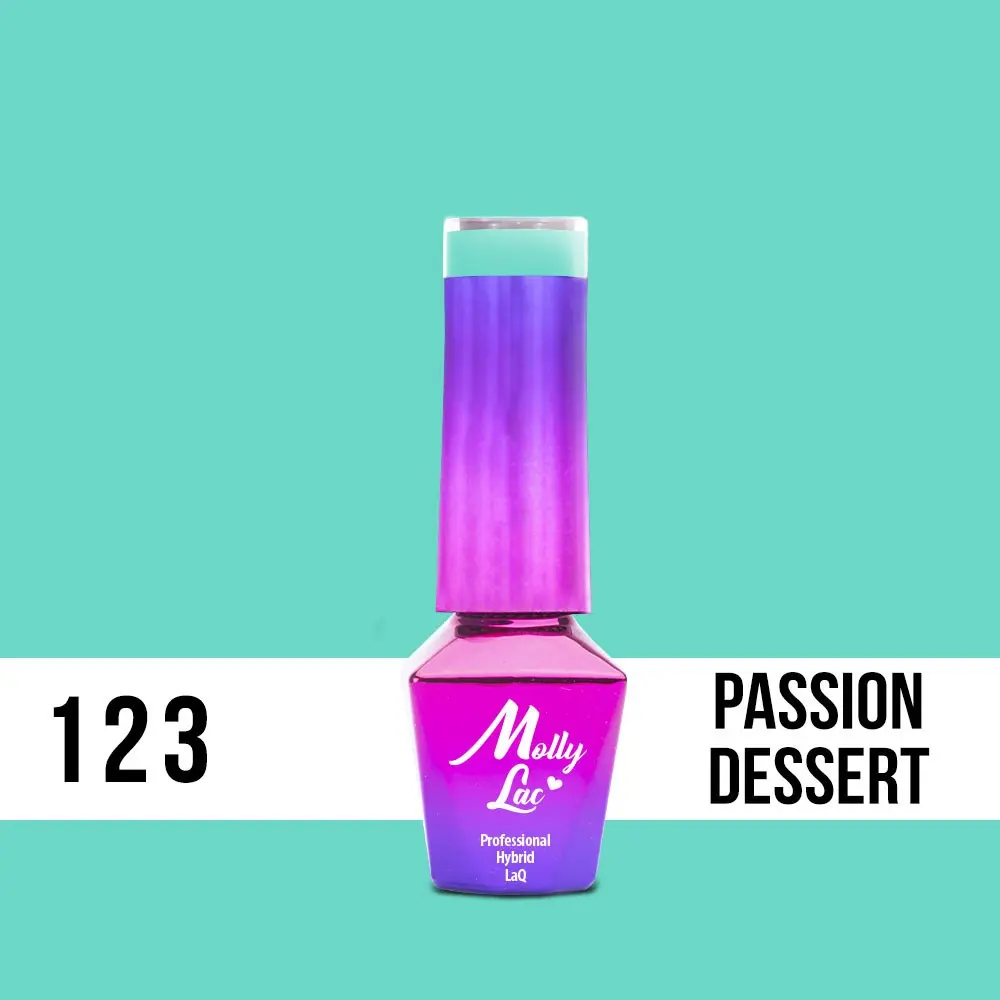 MOLLY LAC gél lakk Yoghurt - Passion Dessert 123, 5ml/gél lakk készítés