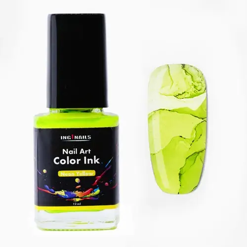 Nail art color Ink 12ml - Neon Yellow