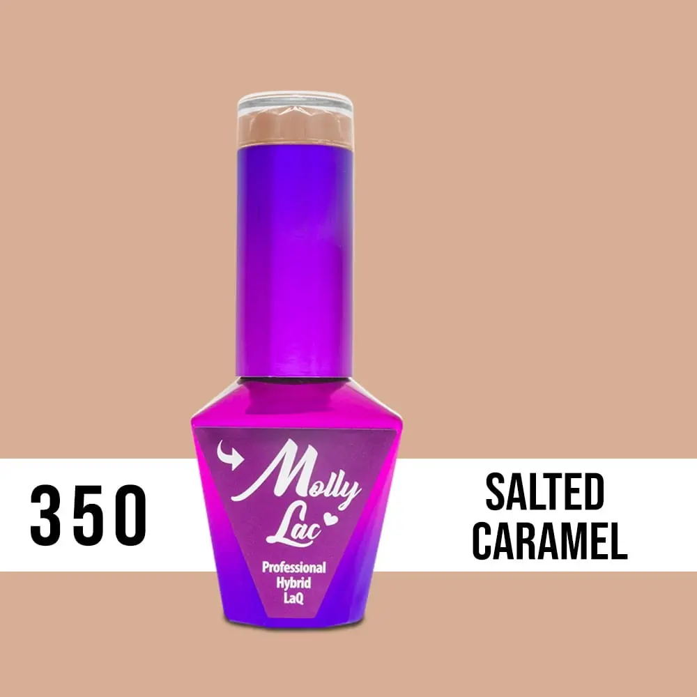MOLLY LAC UV/LED gél lakk Choco Dreams - Salted Caramel 350, 10ml/gél lakk készítés