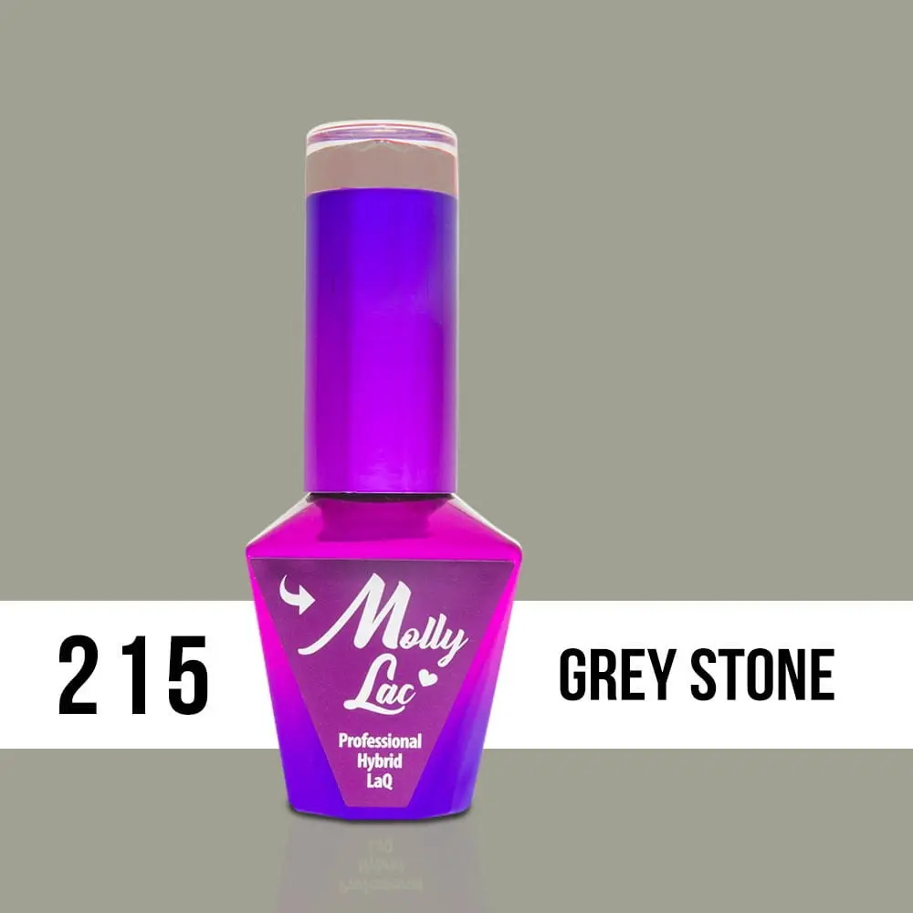 MOLLY LAC UV/LED gél lakk Obsession - Grey Stone 215, 10ml/gél lakk készítés