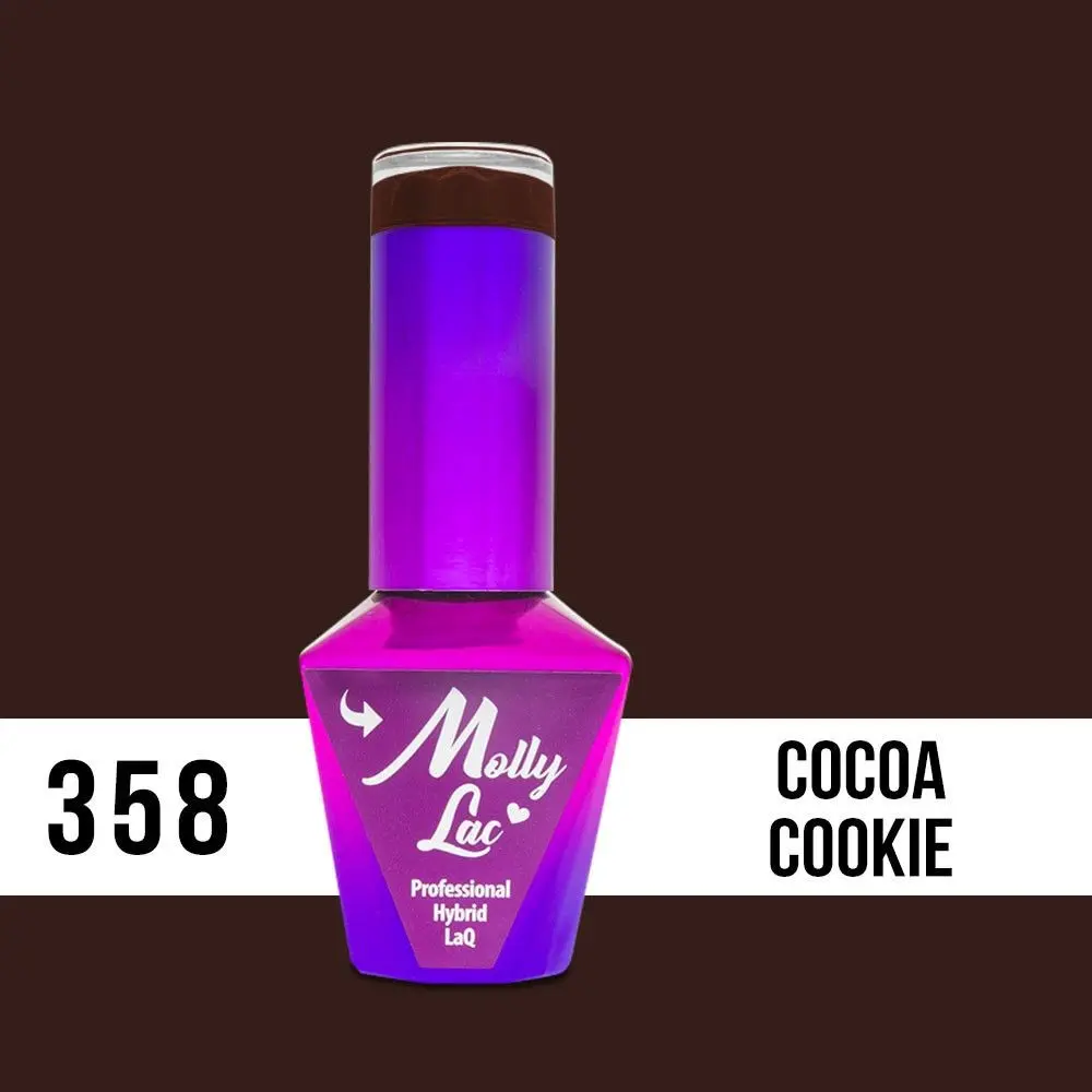 MOLLY LAC UV/LED gél lakk Choco Dreams - 358, 10ml/gél lakk készítés