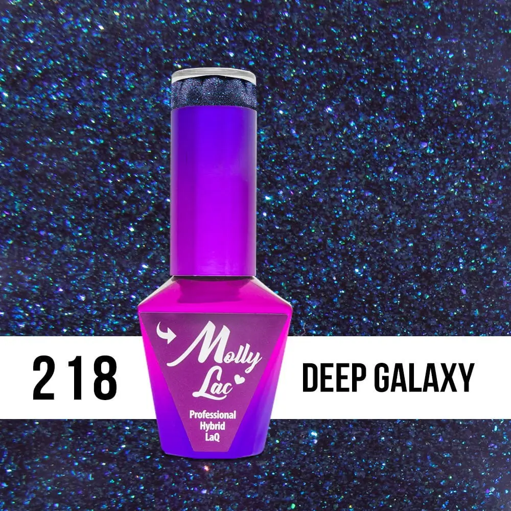 MOLLY LAC UV/LED gél lakk Obsession - Deep Galaxy 218, 10ml/gél lakk készítés