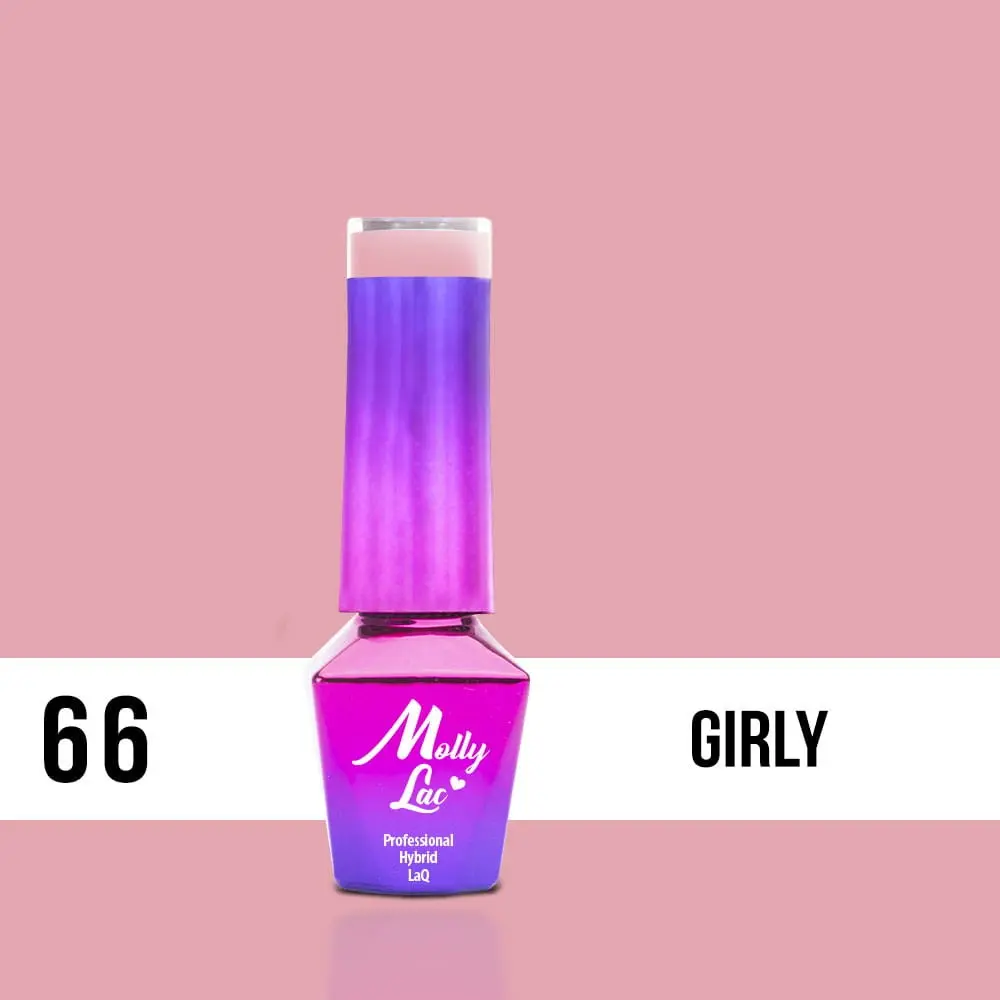 MOLLY LAC UV/LED gél lakk Delicate Women - Girly 66, 5ml/gél lakk készítés