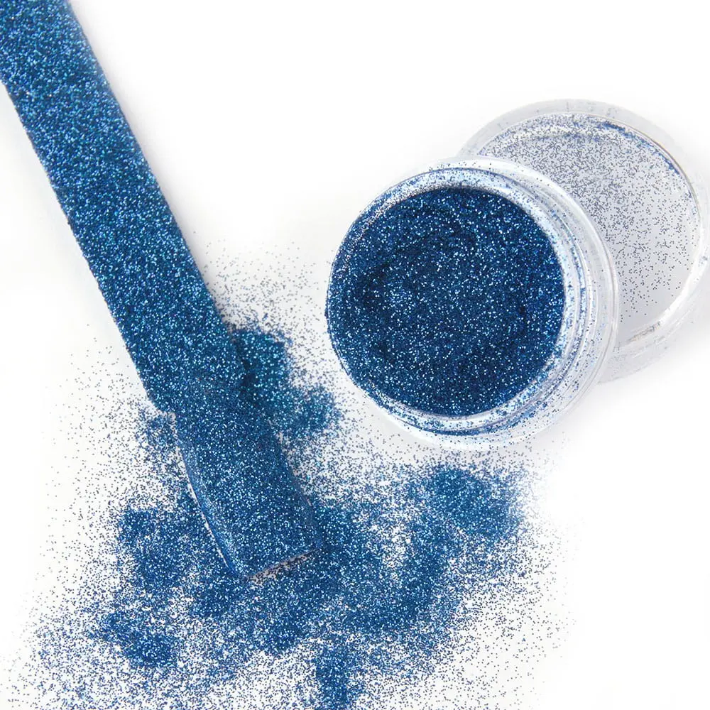 Glitteres díszítő por - Velvet Effect 16-os, kék, 3g