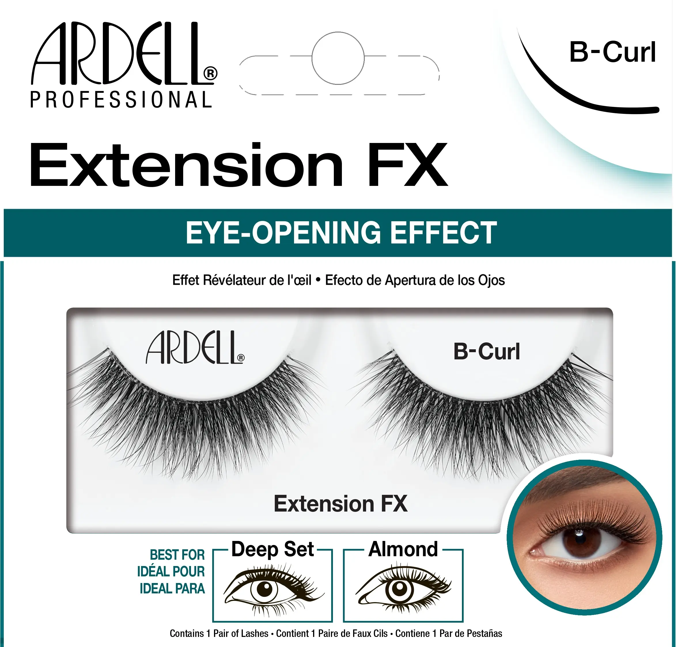 Ardell - 3D Extension FX műszempilla B-Curl