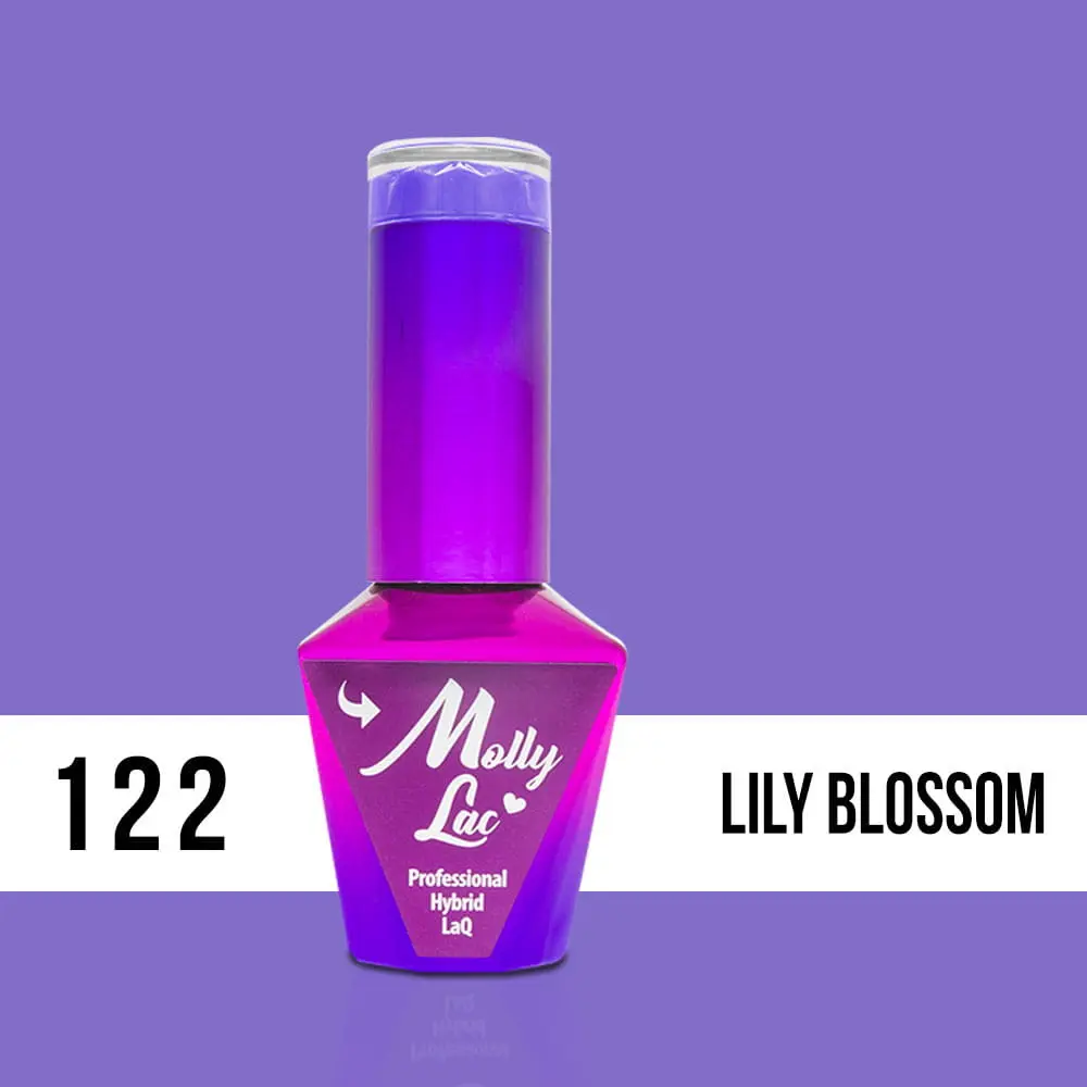 MOLLY LAC UV/LED Yoghurt - Lily Blossom 122, 10ml/gél lakk készítés