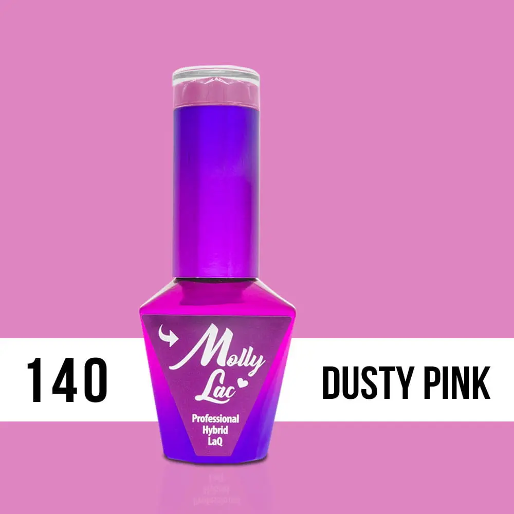 MOLLY LAC UV/LED Flamingo - Dusty Pink140, 10ml/gél lakk készítés