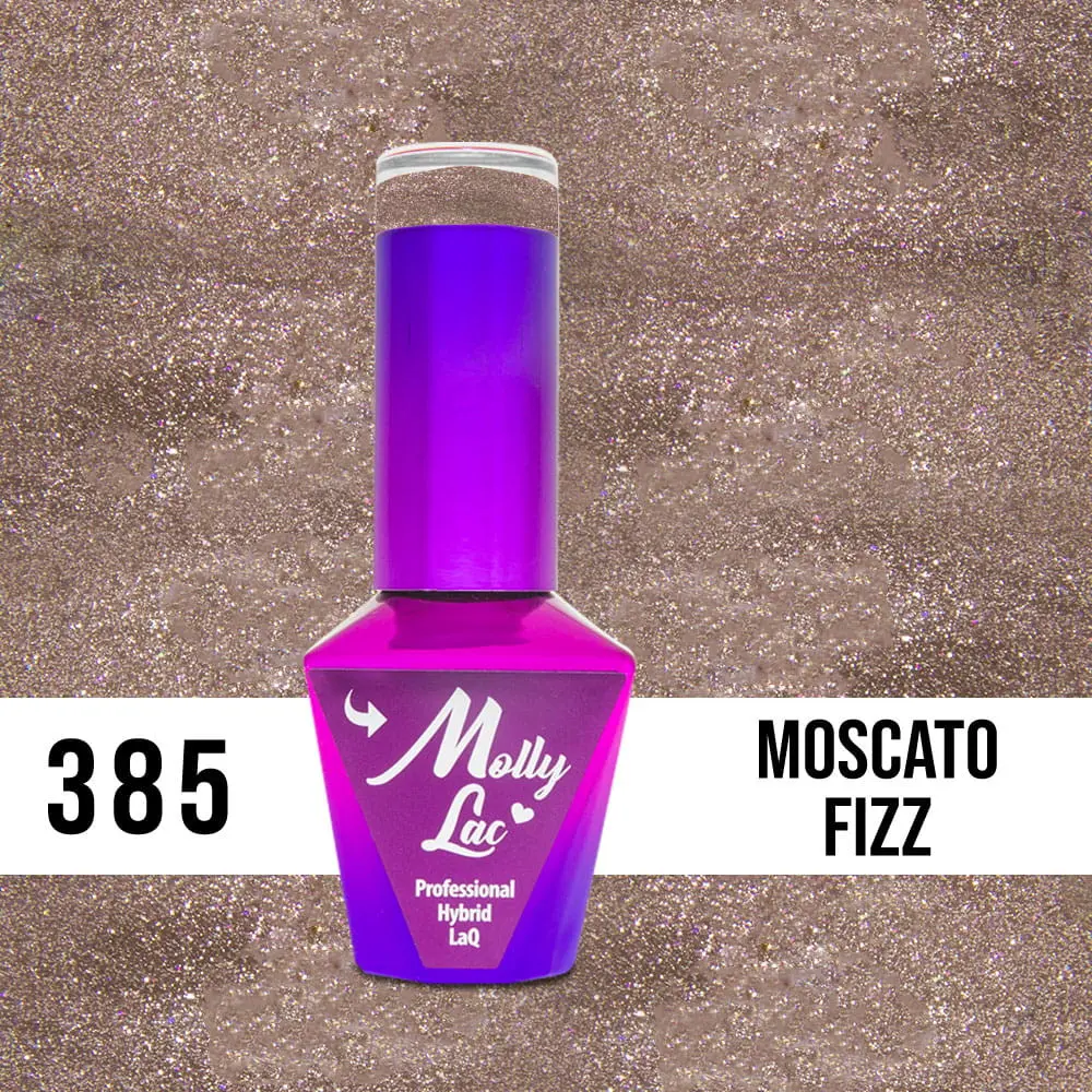 MOLLY LAC UV/LED gél lakk Wedding Dream and Champagne  - Moscato Frizz 385, 10ml/gél lakk készítés