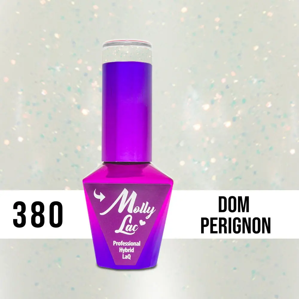 MOLLY LAC UV/LED gél lakk Wedding Dream and Champagne  - Dom Perignon 380, 10ml/gél lakk készítés