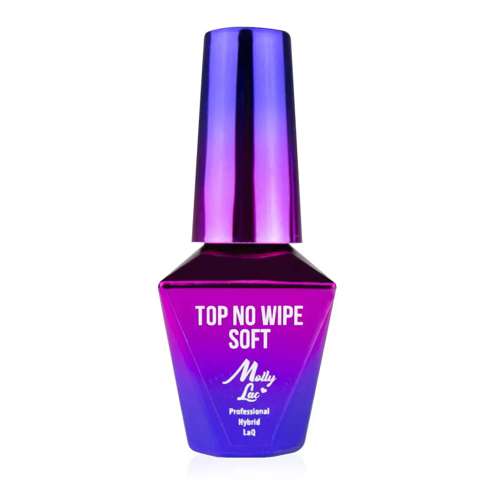 Molly Lac - Top No Wipe Soft, 10ml/gél lakk készítés