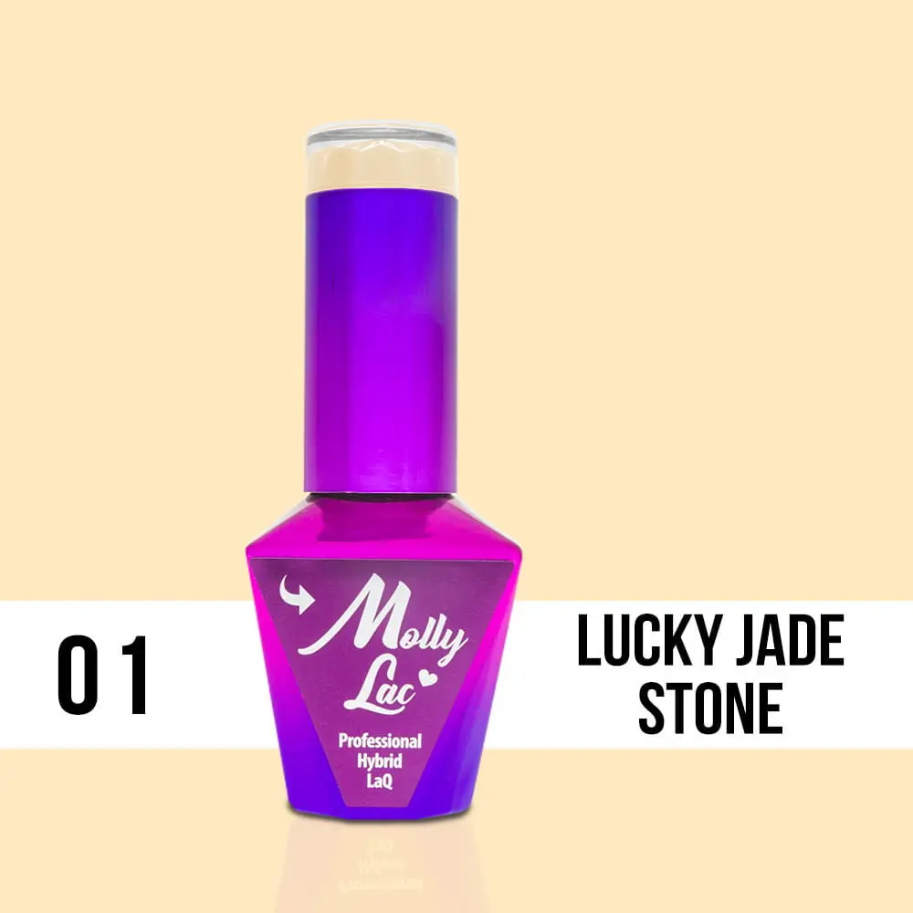 MOLLY LAC UV/LED gél lakk Glamour Women - Lucky Jade Stone 01, 10ml/gél lakk készítés