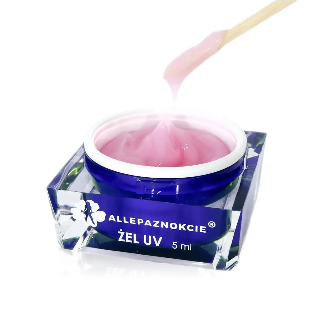 UV műköröm építő zselé - Jelly Milky Pink, 5ml