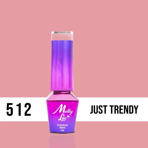 MOLLY LAC UV/LED gél lakk Miss Iconic -  Just Trendy 512, 5ml
