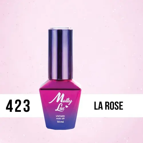 MOLLY LAC UV/LED gél lakk Madame French - La Rose 423, 10ml