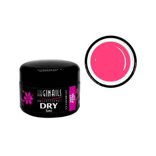 DRY UV COLOR GEL Inginails Professional – Hot Pink 127, 5ml