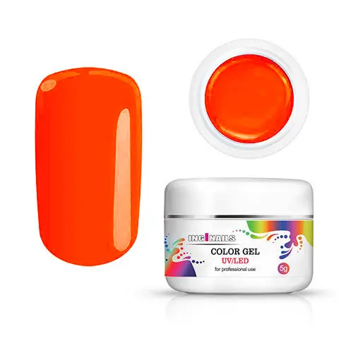 Color gel Inginails UV/LED - Neon Red Orange, 5g