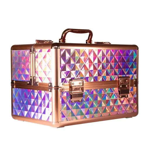 Összecsukható kozmetikai bőrönd - Molly Lac - aranyszínű