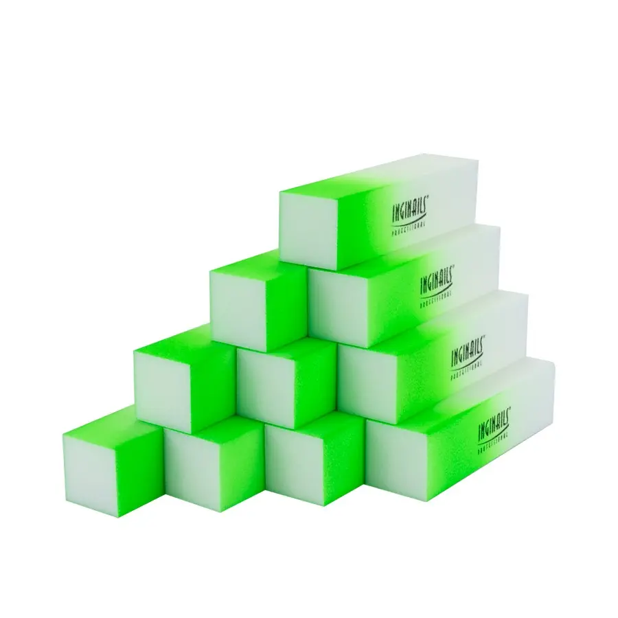 Inginails Professional Block - zöld ombre, 120/120 - 4 oldalas